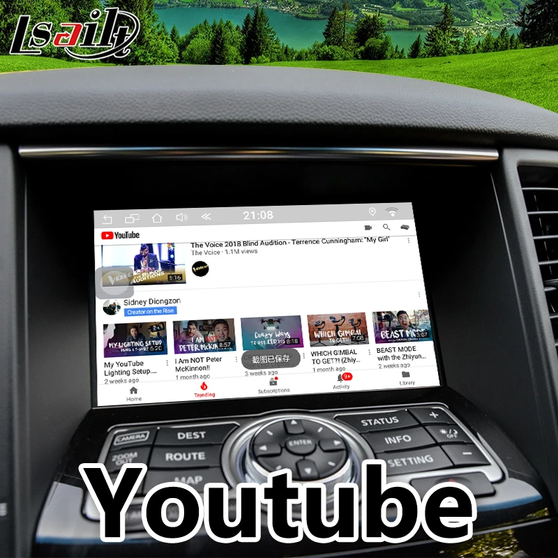 Android 7,1 gps навигационная коробка для- Infiniti QX70 интеграционный видео интерфейс, youtube google play waze и т. Д