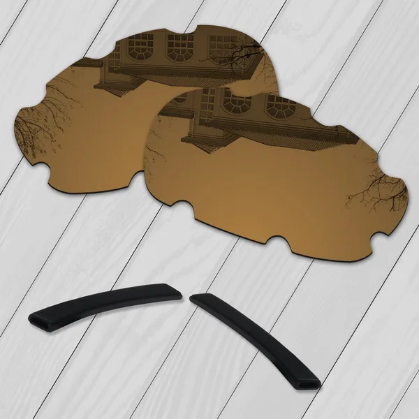 BronzeGolden-Socks E.O.S поляризованные улучшенная замена линз для Oakley десять солнцезащитные очки с отверстиями-множественный выбор - Цвет линз: BronzeGolden-Socks