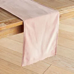 pale pink Essie Home 12 цветов на выбор матовой замшевой кожи; обувь высокого класса Настольная дорожка зеленого цвета морской волны Скатерти Настольная дорожка Подставка для столовых приборов - Цвет: pale pink