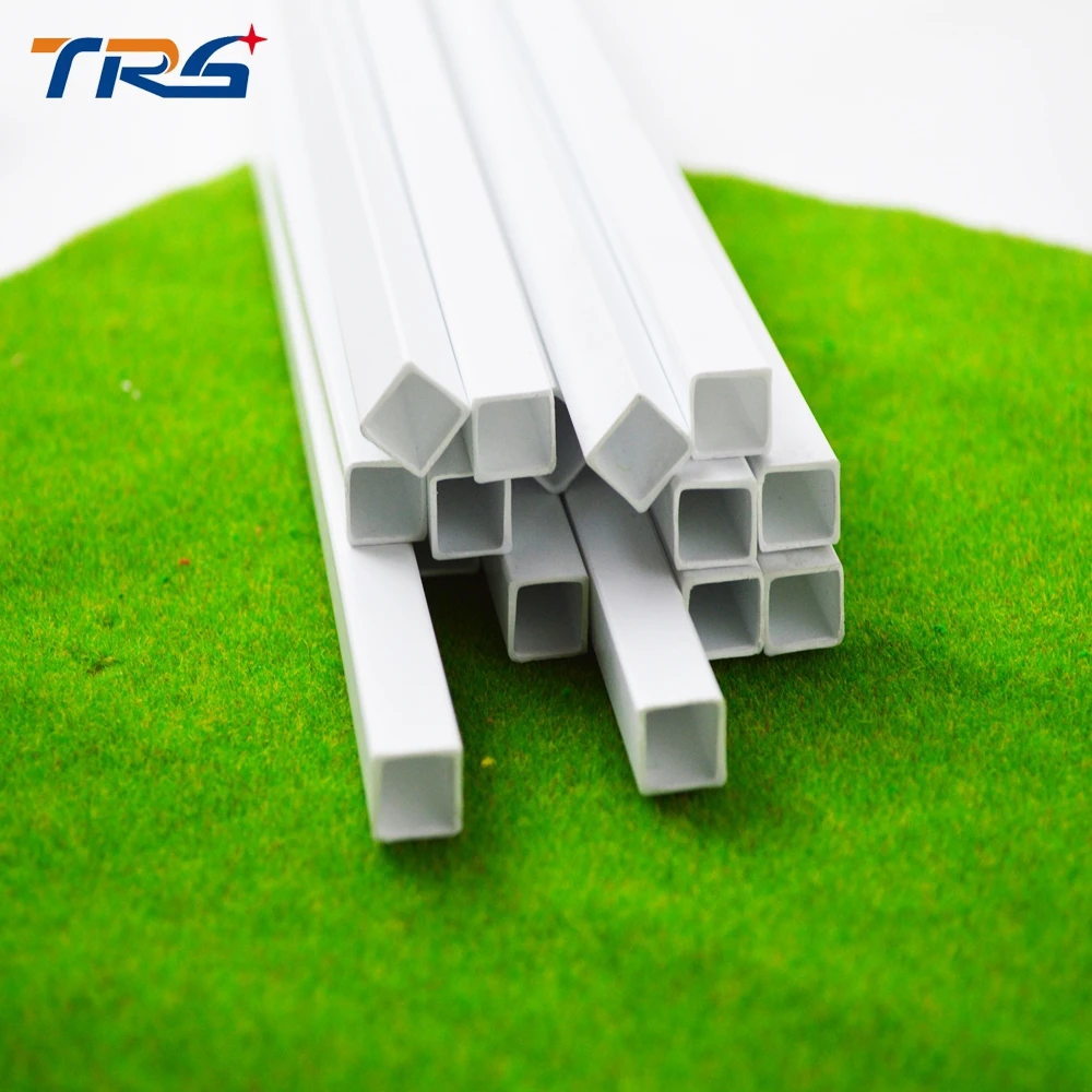 10 мм Архитектура модель здания трубы квадратного сечения АБС пластиковая трубка