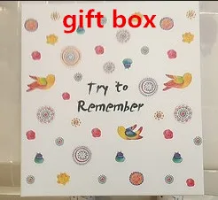 gift box Самоклеящиеся фотоальбом с пленка черных страниц Творческий 5/6/7 дюймов Фото Альбом DIY Фотоальбом сварки подарок - Цвет: gift box