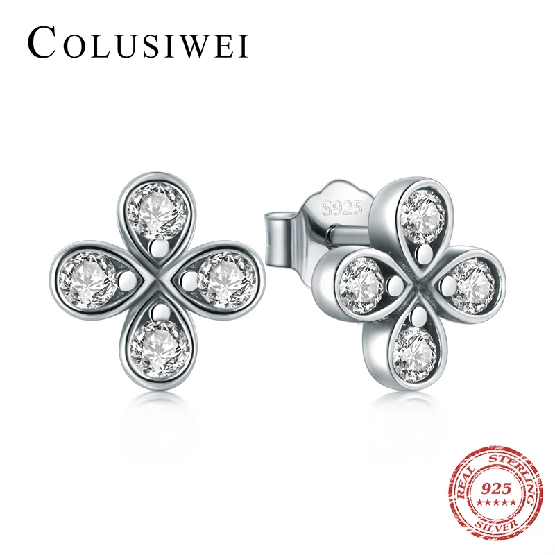 Colusiwei Новое поступление 925 стерлингового серебра Винтажные серьги и кулон