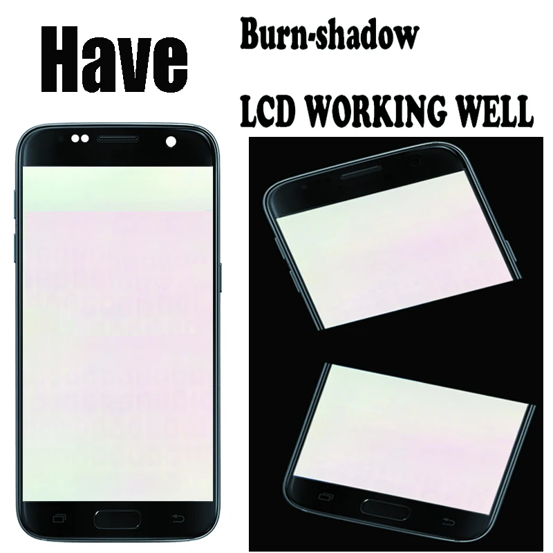 5.1'' Burn-Shadow LCD With Frame For SAMSUNG Galaxy S7 Display G930 G930F Touch Screen Digitizer Replacement Service Pack |