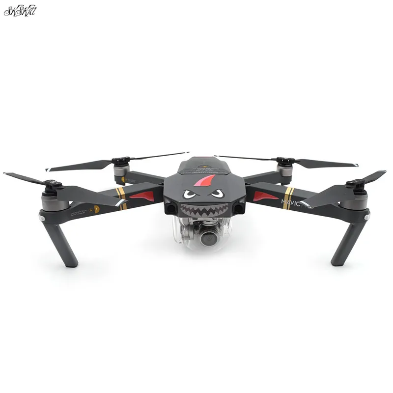 Губчатые наклейки Wicked shark expression Drone body/украшение для рук наклейка для кожи для DJI Mavic Pro Аксессуары