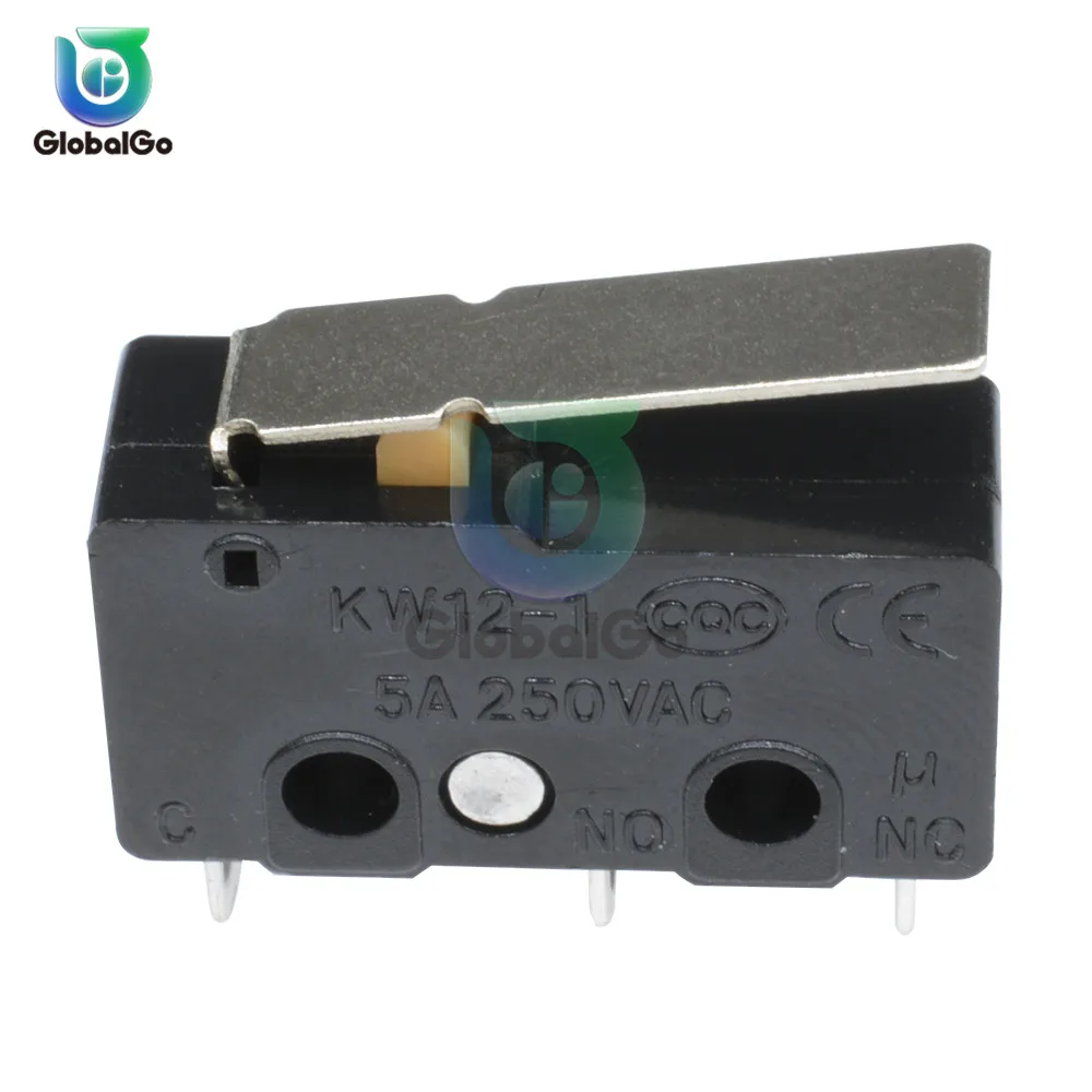 10 шт./лот KW11 3Z микро переключатель 3PIN 5A 250 в N/O N/C мини концевые тактовые