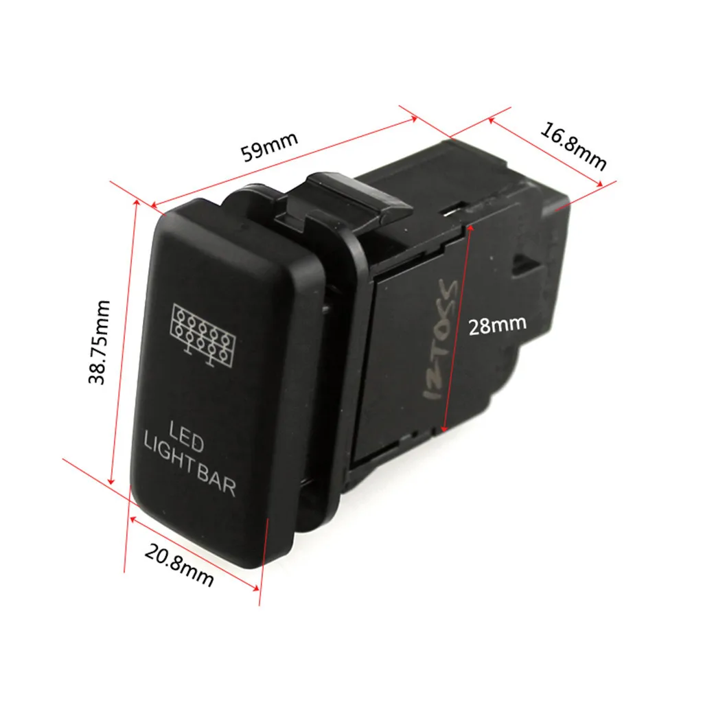 Автомобильный интерьер Аксессуары абсолютно новый кнопочный переключатель 12В