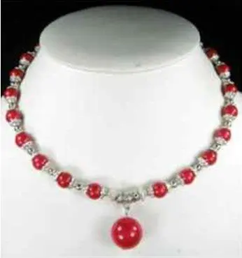 Скидка 30% очень потрясающее тибетское серебряное красное Коралловое