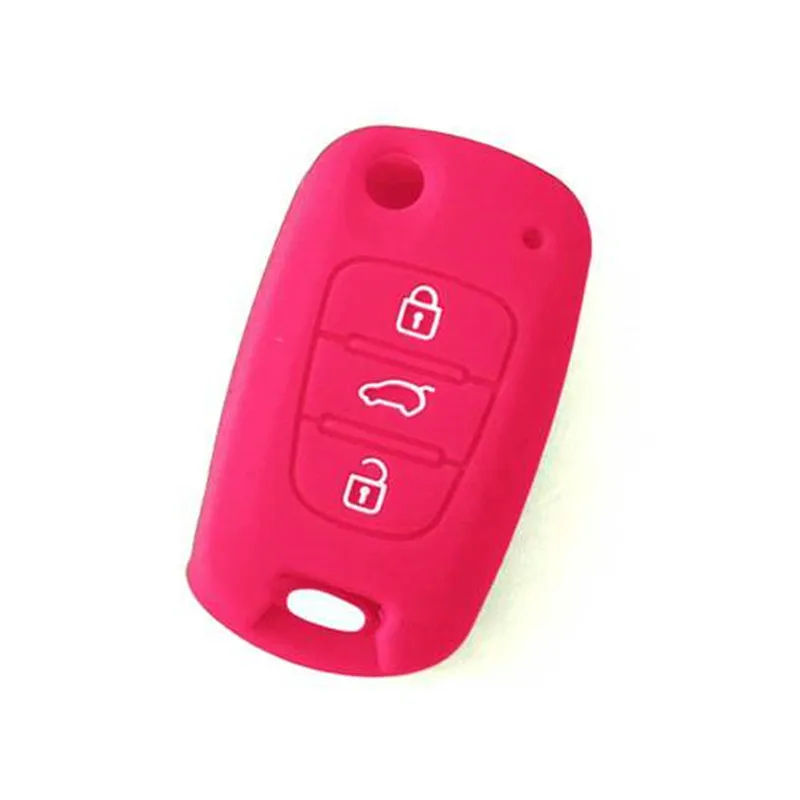 

BBQ@FUKA 3 Button Keyless Protector Silicone Case For Kia Smart Key 3 Button Sportage Remote Holder
