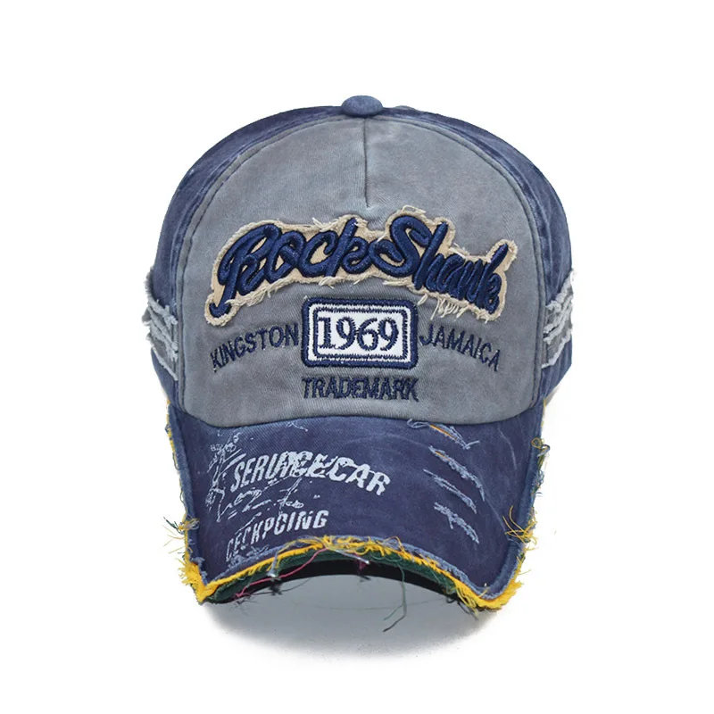 Snapback Кепки спортивные Бейсбол Кепки Для мужчин Для женщин тертая хлопковая шляпа с нашитыми буквами комплект с узором «Акула» папа водителя грузовика Бейсбол Кепки s