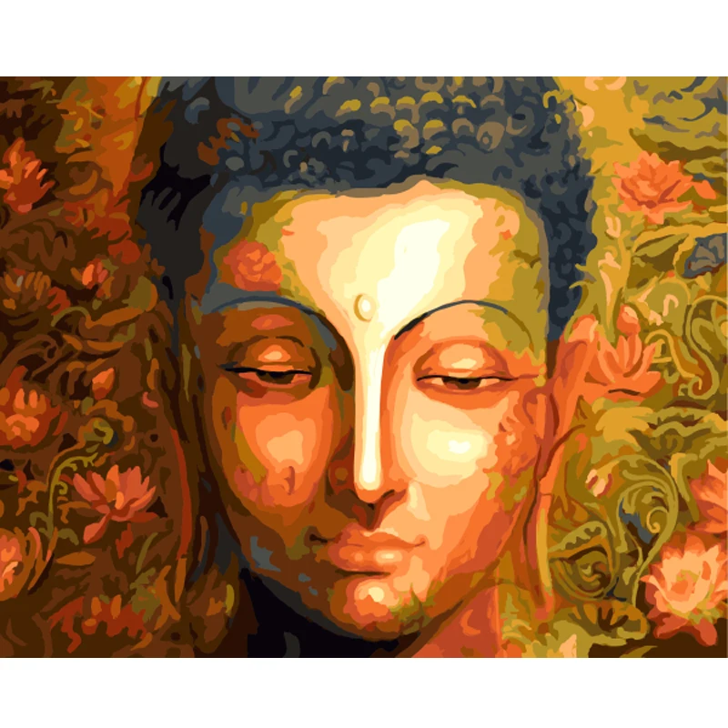 Новый домашний декор Безрамные Картины живопись по номерам цифровая картина