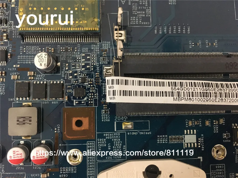 Yourui для ноутбука Acer Aspire 5740 Series материнской платы MBPM601002 MB.PM601.002 09285 1m 48. 4gd01.01m