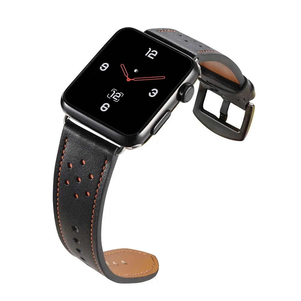 Watch Band for Apple 42mm 38mm Vintage Genuine Leather Belt Bracelet Replacement Wristband iWatch Series 3 2 1 Strap | Наручные часы