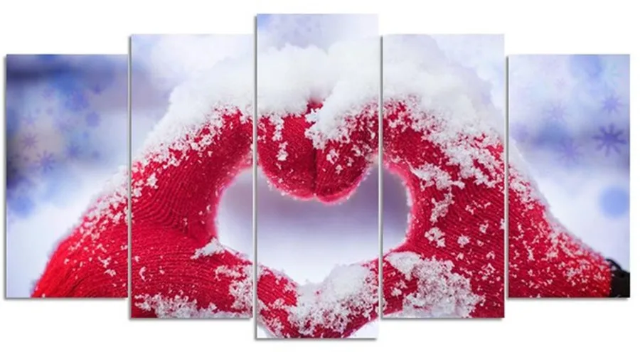 Ручная вышивка с сердцем и любовью 5 шт./компл. Алмазная 5D сделай сам алмазная