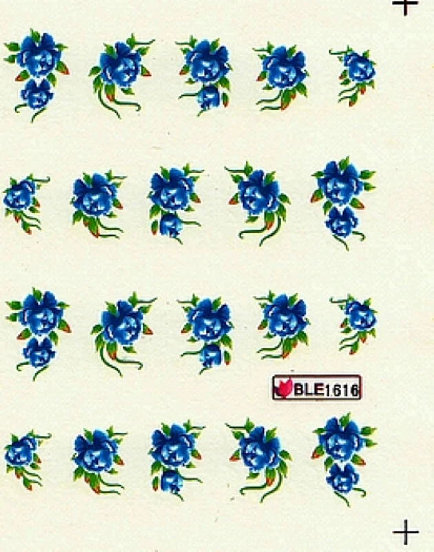 11 упак./лот переводка NAIL ART наклейки на ногти цветок Роза саронская hyacinyh BLE1610-1620