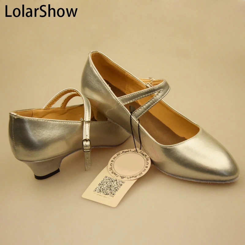 Блеск Для женщин Леди Танго Бальные Латинской сальсы Вальс танцевальная обувь на