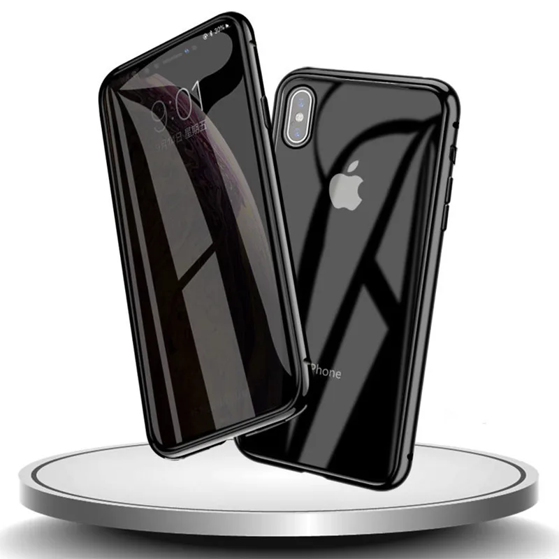 Магнитный чехол Conelz для iPhone X XS XR Защитная пленка экрана из закаленного стекла