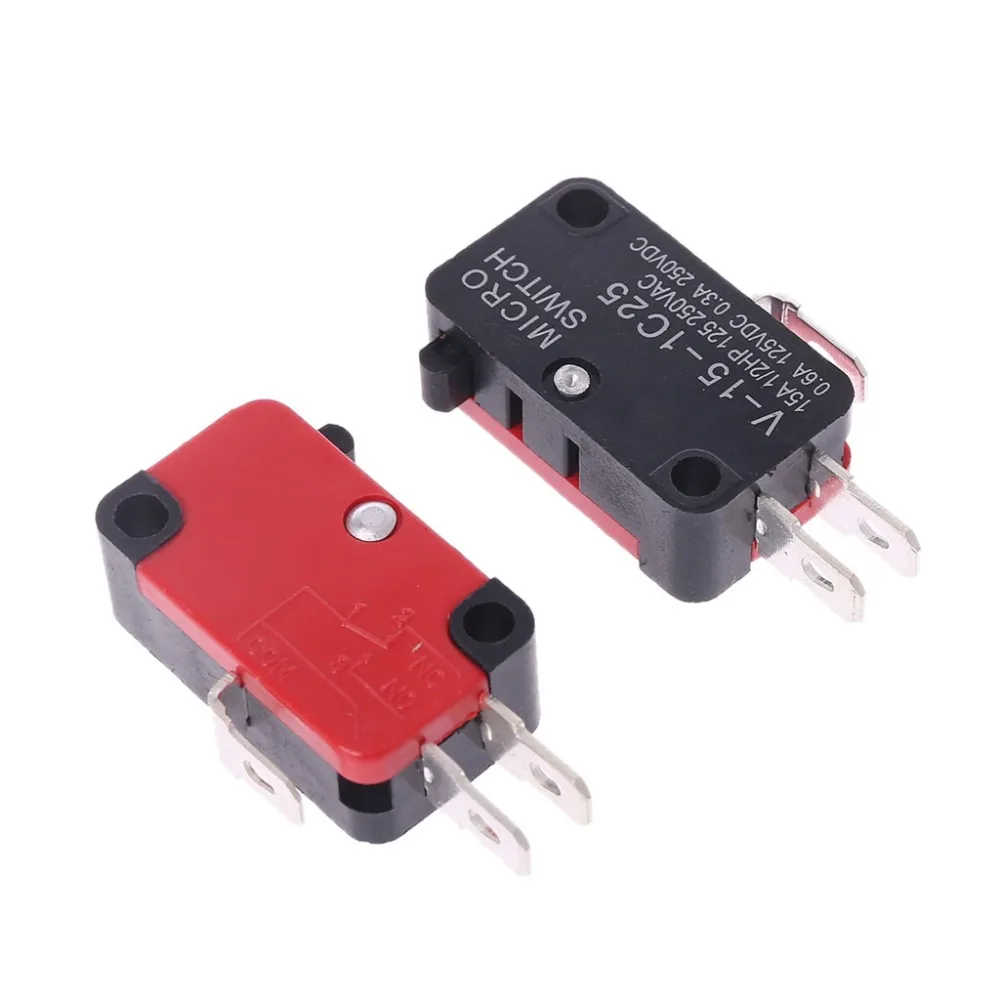 5 шт. 250V 16A Безопасность микро концевой выключатель V-15-1C25 Roller Lever выключатели