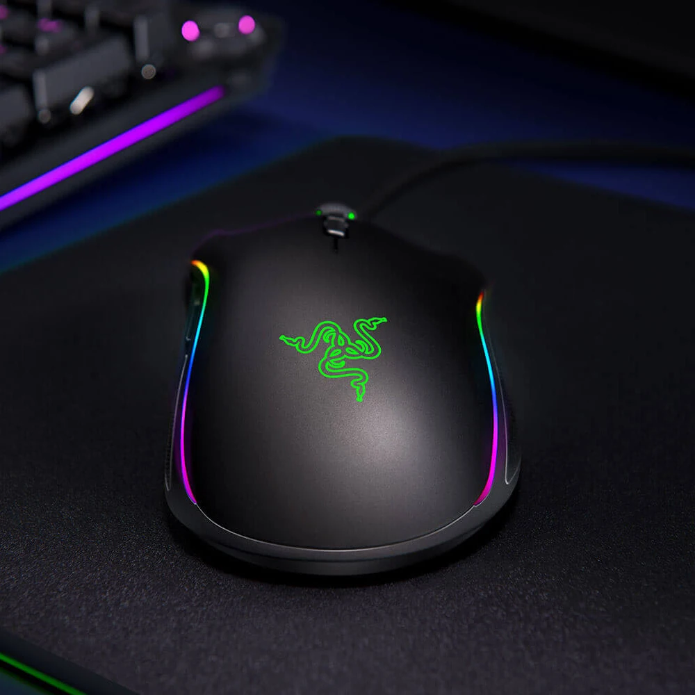 Проводная игровая мышь razer Mamba Elite 5G улучшенный оптический сенсор 16000 9 Кнопок dpi RGB