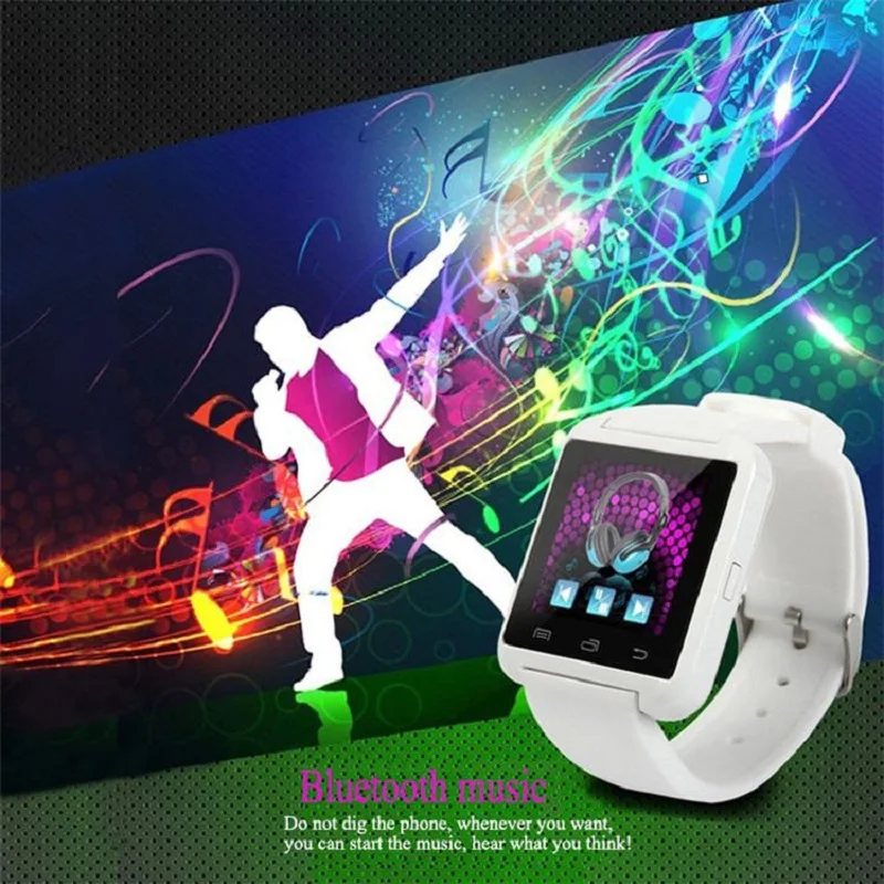 Умные часы с Bluetooth, умные часы U8, наручные часы, цифровые спортивные часы для IOS, Android, samsung, телефон, носимое электронное устройство