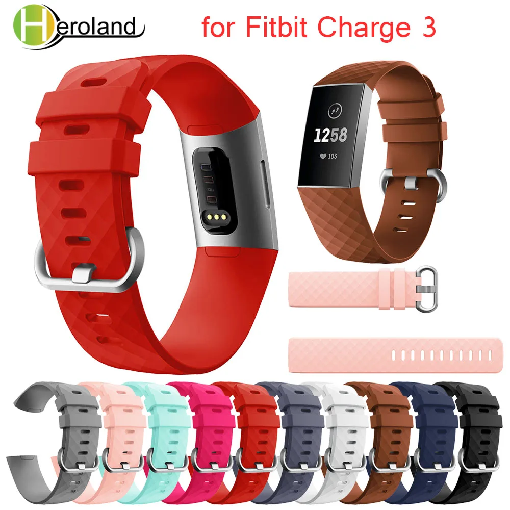Ремешок Wirstband для Fitbit Charge 4 сменный силиконовый браслет мужские и женские