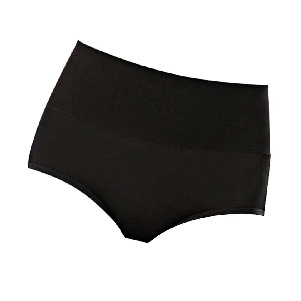 Black 2XL Женские менструальные Трусики с высокой талией, нижнее белье, герметичные трусы, женское нижнее белье, хлопковые дышащие менструальные трусы - Цвет: Black 2XL