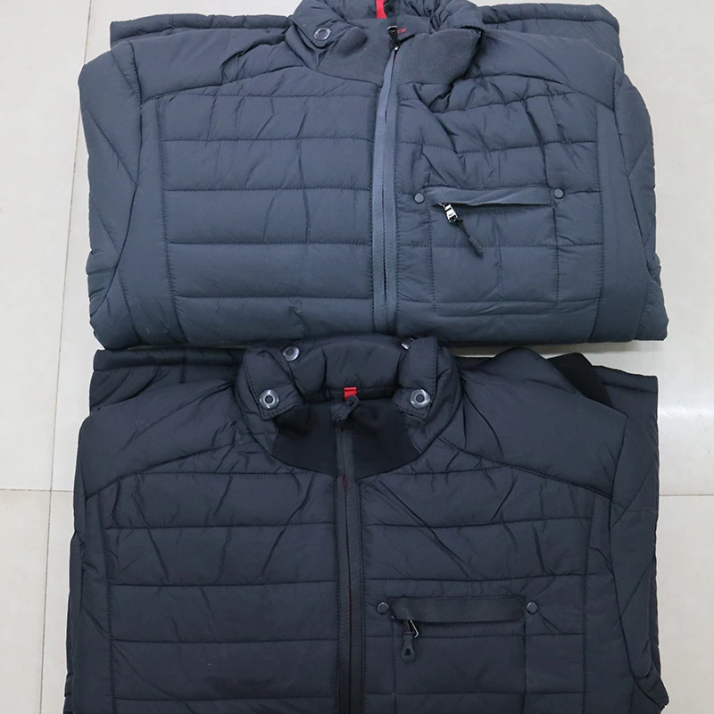Kenntrice Фирменная Новинка черные зимняя куртка мужские Пальто тонкий хлопок ватник