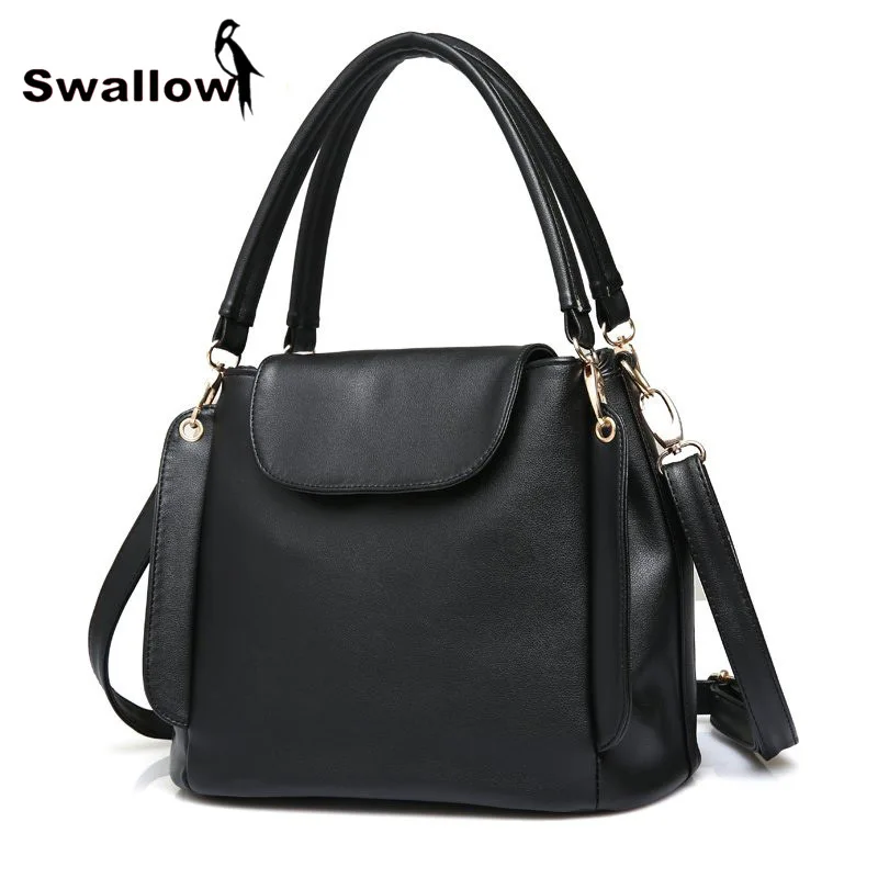 Ласточка магнитная пряжка ведро сумки на плечо женские кожаные роскошные