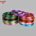 Новое поступление! Мягкая металлическая проволока для флористики, 1-2,5, мм алюминиевая проволока, 12 цветов, 3-10 м, термостойкая