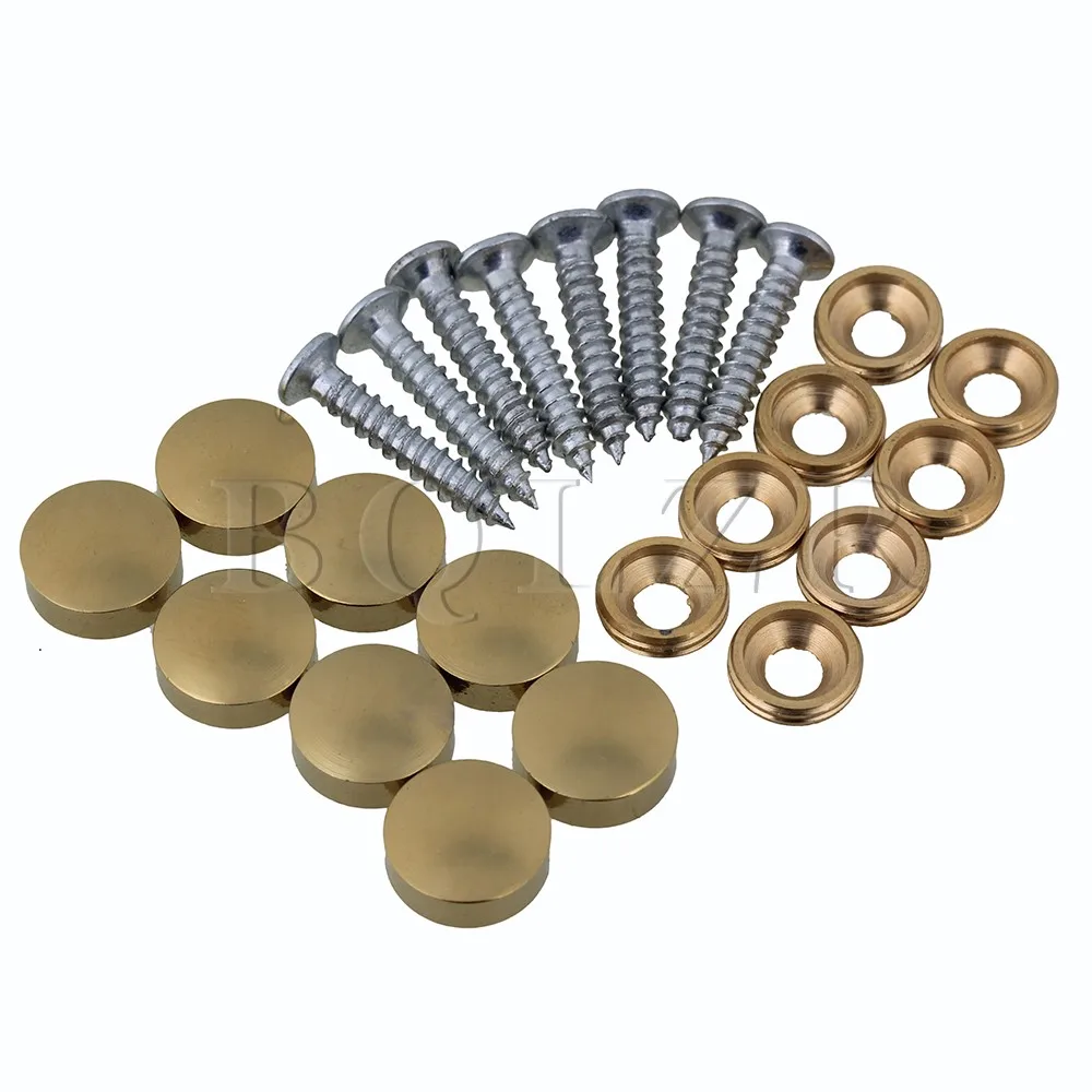 BQLZR 8 шт. диаметр 12 мм Золотая мебельная фурнитура столешница зеркальная крышка