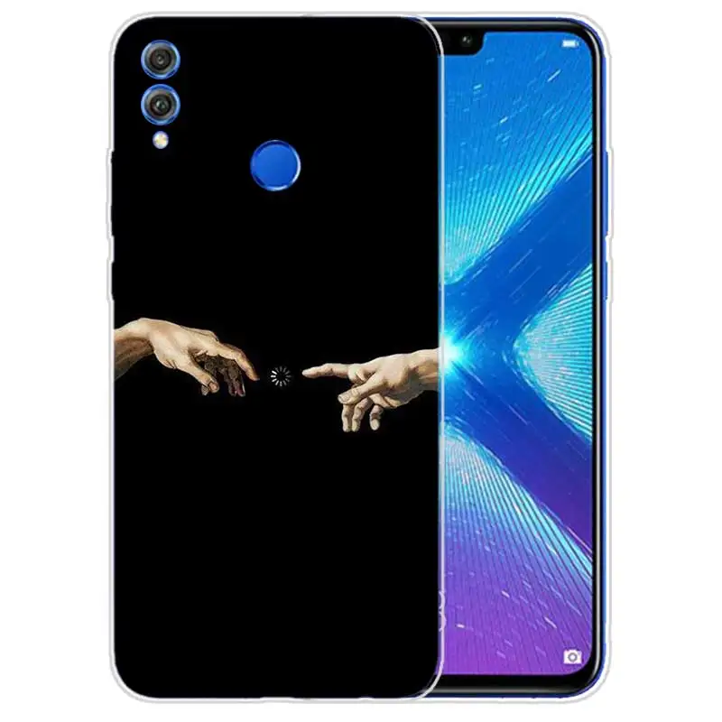 NO.5 Силиконовый чехол для Huawei Y7 Y6 Y5 Prime Pro Y9 Honor 8X 8C Play 9 10 lite View 20 V20 чехол Медуза Vaporwave Art - Цвет: NO.5
