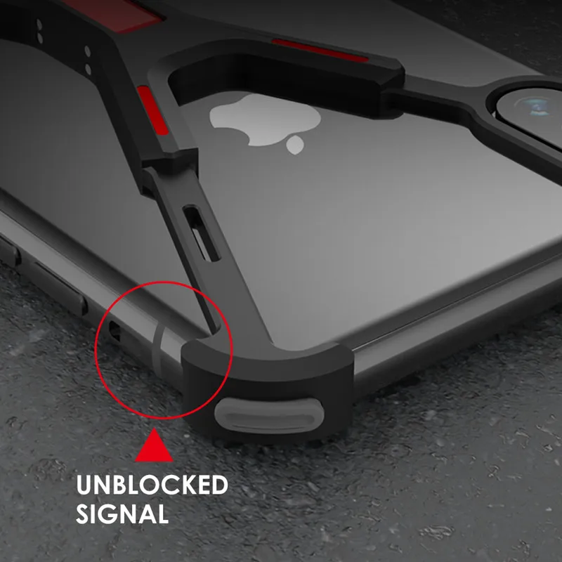 R-Just X shape механический защитный чехол для телефона для iPhone X XS задняя крышка для телефона для iPhone XS Max противоударный чехол-бампер