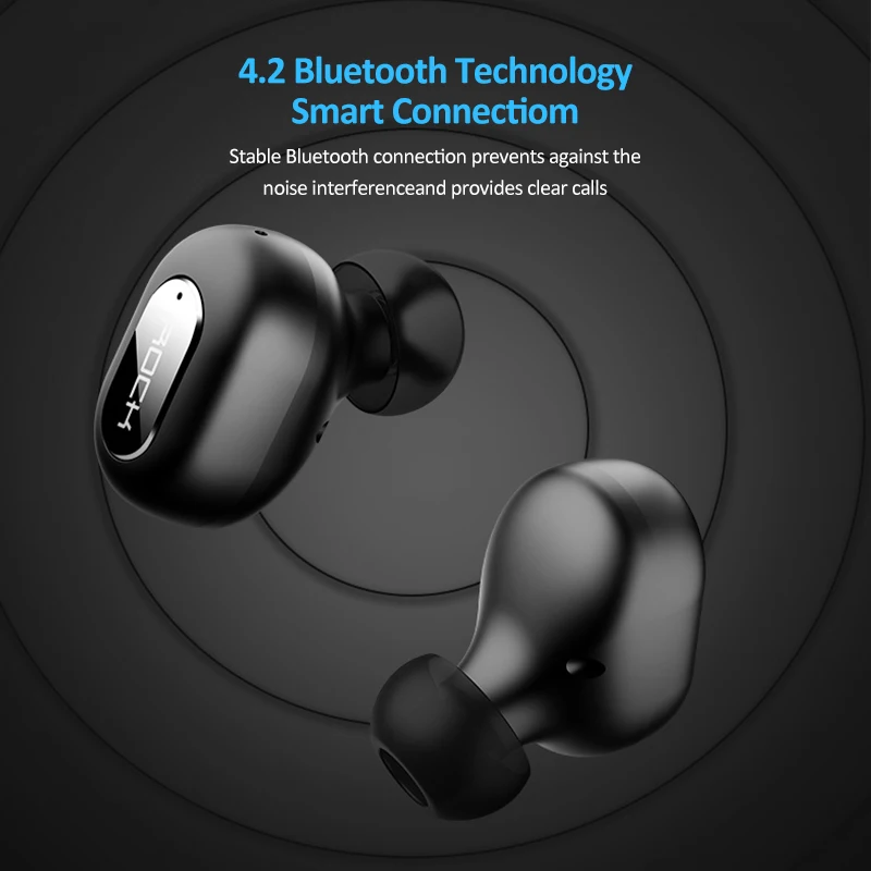 ROCK Переходник USB для зарядки в машине с беспроводными Bluetooth наушниками ухо