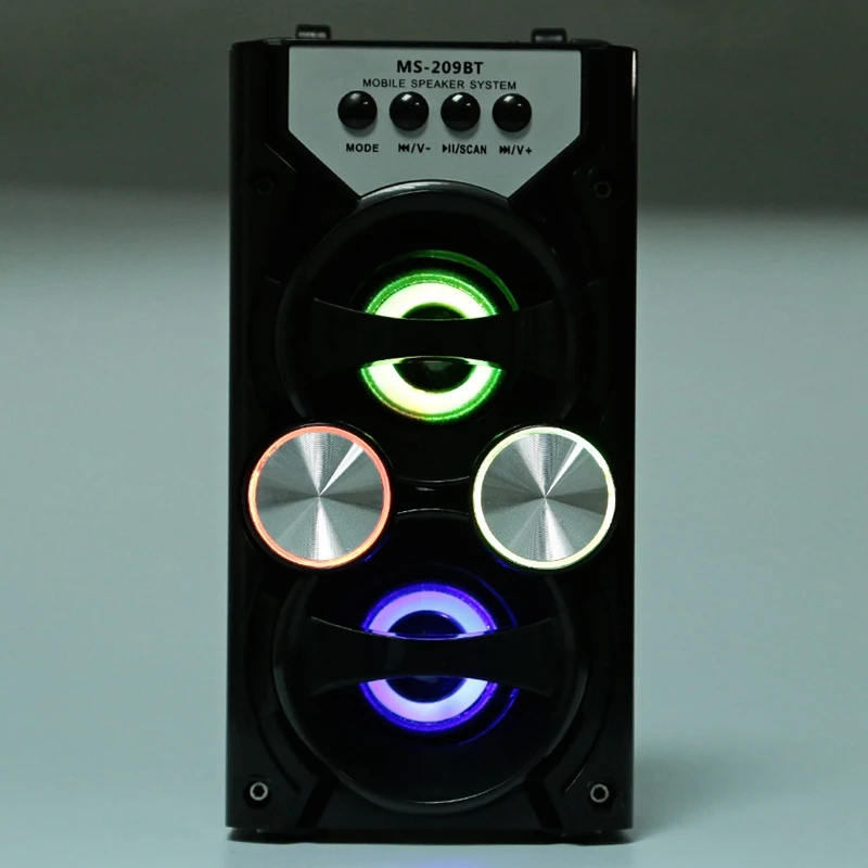 Портативная Ms-209Bt-карта беспроводная bluetooth-колонка fm-радио уличный динамик аудио