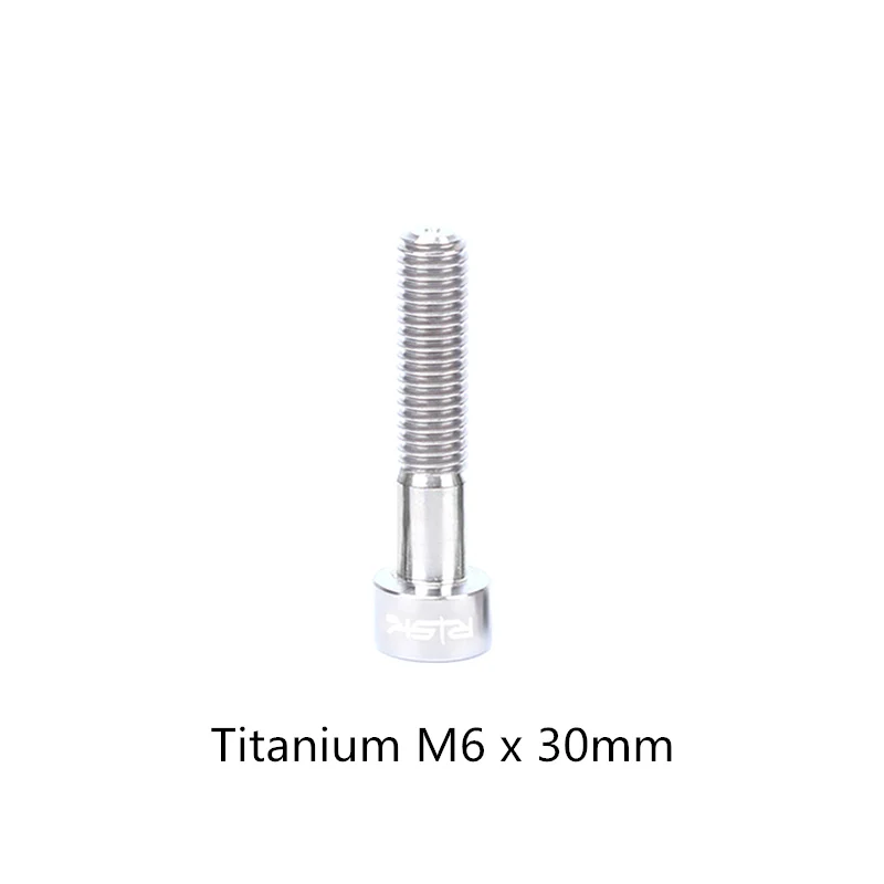 Titanium 30mm 1 шт. M6 x 30/35/40/50 мм болты из титанового сплава велосипед болт для гарнитуры MTB велосипедный вынос руля Топ Кепки болт - Цвет: Titanium 30mm