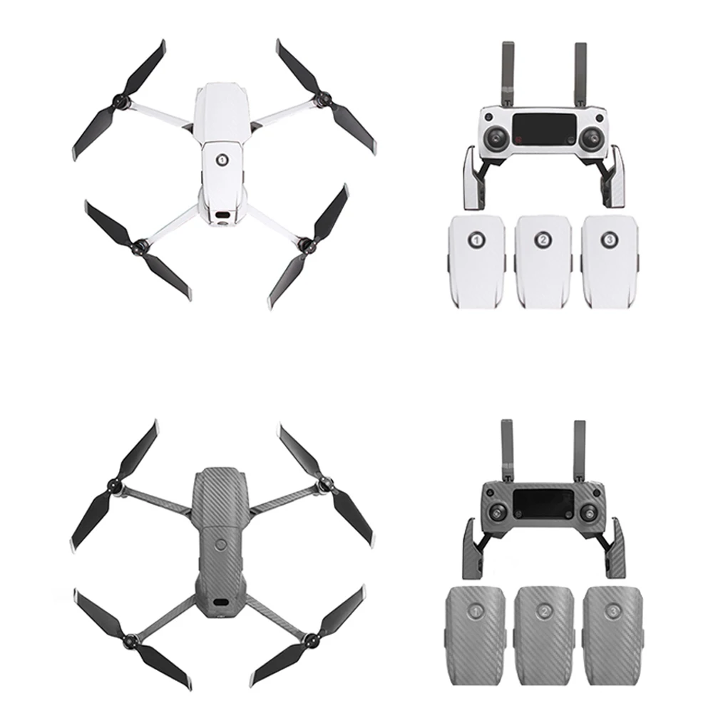 Виниловая наклейка из углеродного волокна для батареи водонепроницаемая DJI Mavic 2