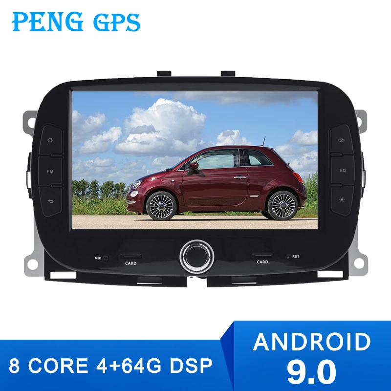 Автомобильный мультимедийный DVD плеер с gps Android 500 4 + 64 ГБ для Fiat 2016 2015 2017 2018