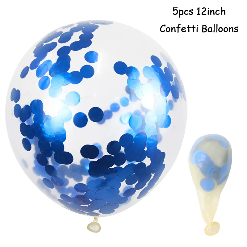5pcs Blue Ballon Держатель воздушных шаров колонна-подставка на день рождения украшения детей взрослых шар цепь Шар АРКА Globos свадебные шары украшения - Цвет: 5pcs Blue Ballon