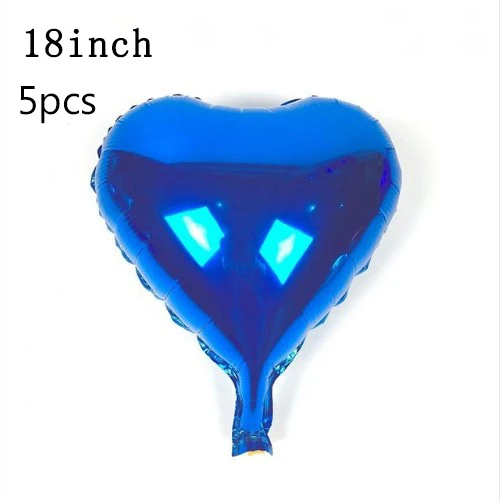 blue heart 6 шт мультфильм Марио Шар 32 дюйма номер шар дети мальчик девочка день рождения декоративный шар Братья Марио и Луиджи майлар красный шар - Цвет: blue heart
