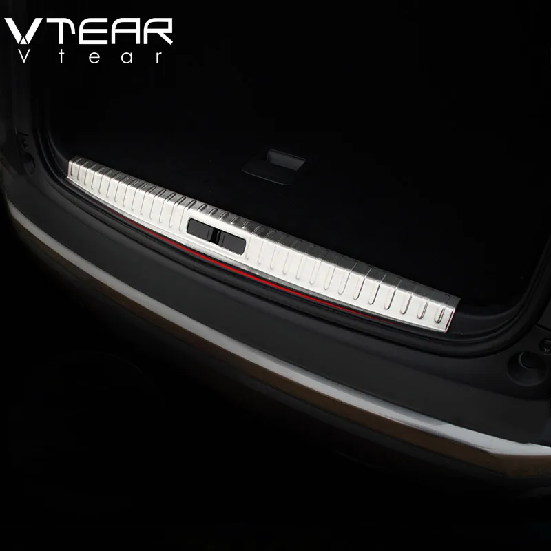 Vtera для peugeot 3008 3008GT задняя защита автомобиля бампер багажник автомобиля защитная педаль из нержавеющей стали внешние аксессуары