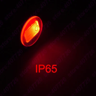 RED 1 шт. Водонепроницаемый светодиодный 12 В 20 мм кулисный переключатель IP65 вкл/выкл Мини кнопочный круглый переключатель на приборной панели автомобиля 3Pin SPST светодиодный с подсветкой - Цвет: RED
