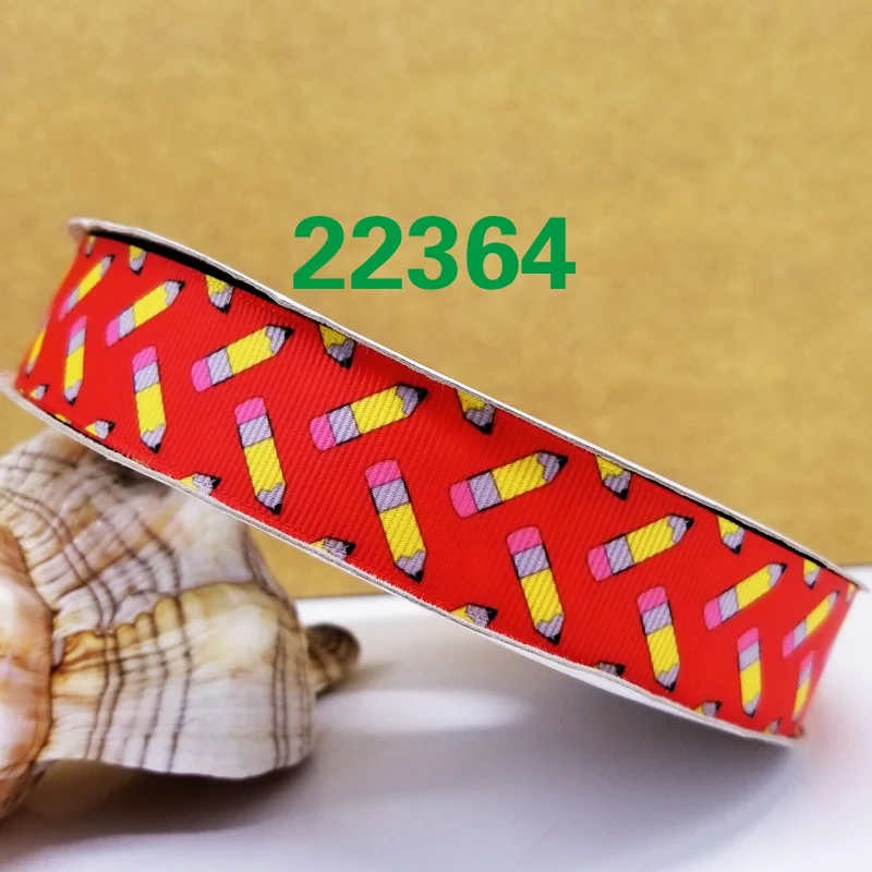 22364 50 ярдов обратно в школу напечатанные grosgrain ленты 22364 - Цвет: 22364