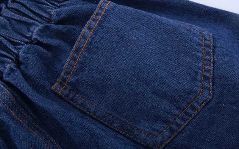 Новые джинсы для девочек весна-осень 2018 милые брюки детские джинсовые детская