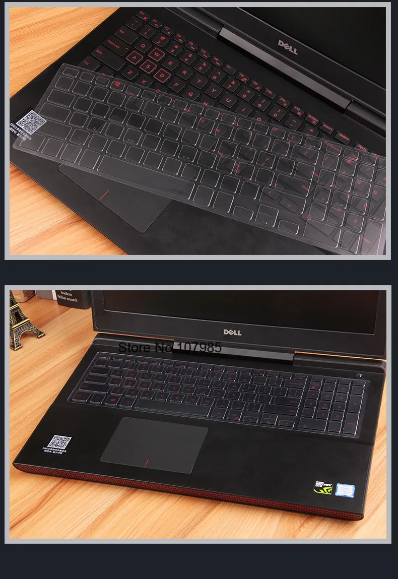 Ультратонкий защитный чехол для клавиатуры из ТПУ Dell Inspiron 15MR-3728L 15MR-1328L Ins 15MR-1528L