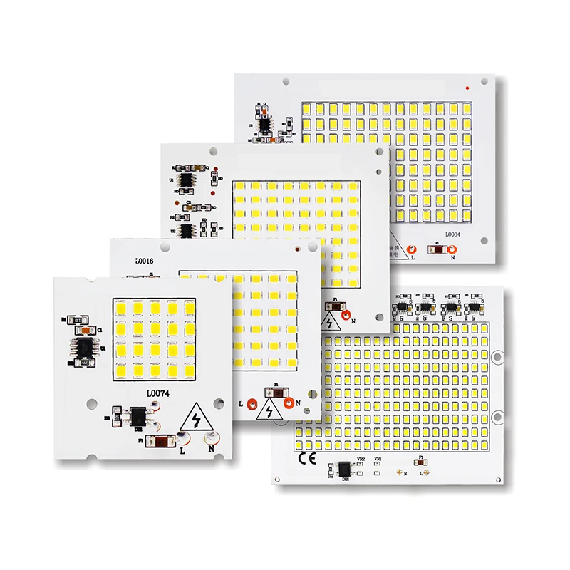 SMD СВЕТОДИОДНЫЙ лампы светильник чип Smart IC AC 220 240V 50W 30W 20W 10W DIY для напольный