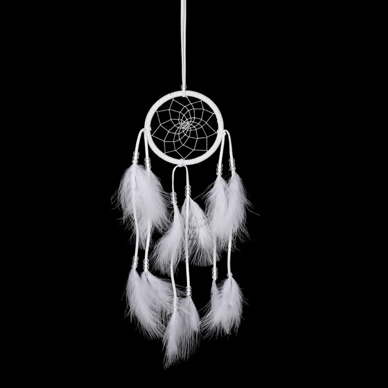 Handmade Wind Chimes Indian Dream Catcher Feather Wall Hanging Craft Gift Home Bedroom Window Decoration |