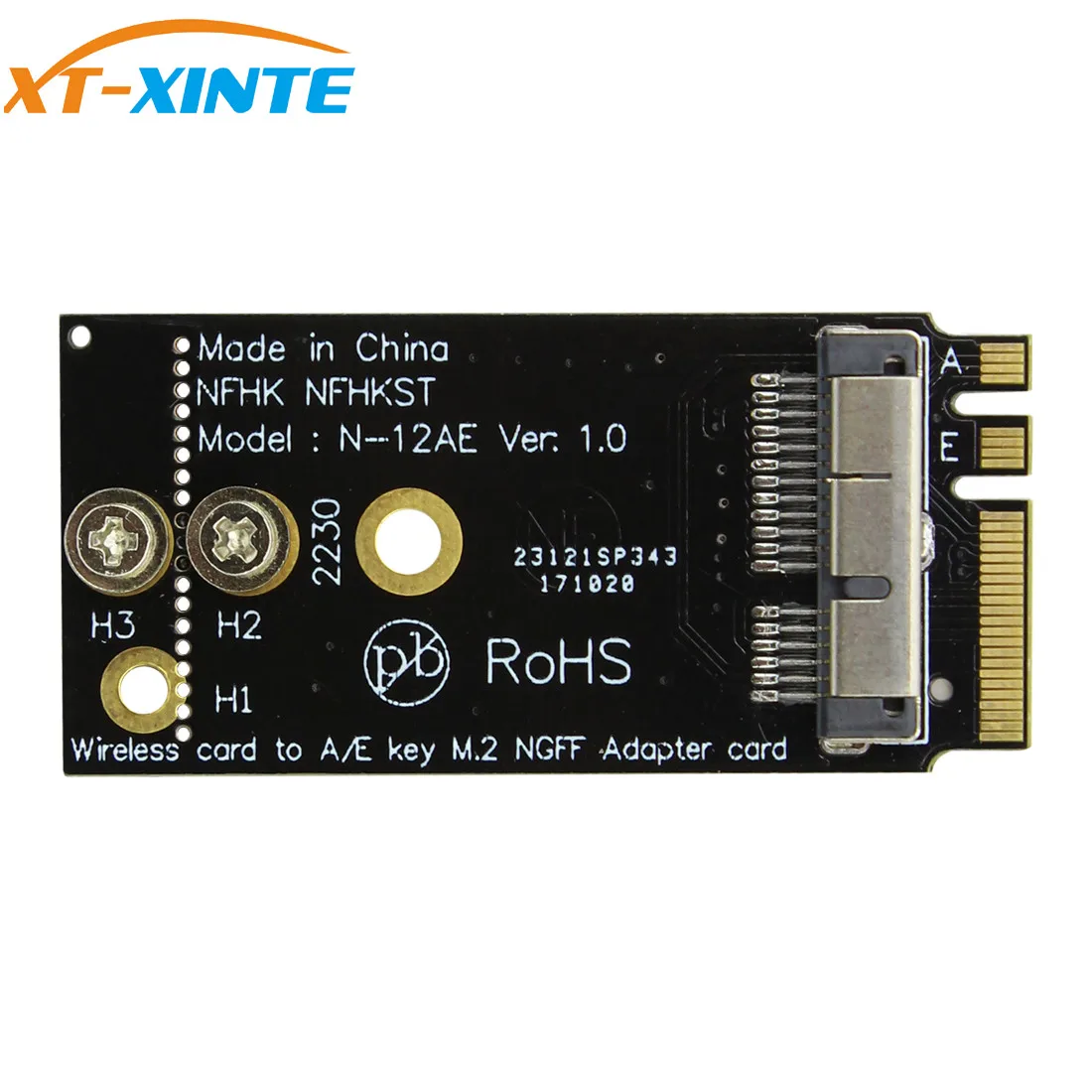 XT XINTE BCM94360CS2 BCM943224PCIEBT2 A/E ключ адаптер карты Модуль 12 + 6 Pin беспроводной Wi Fi скорость