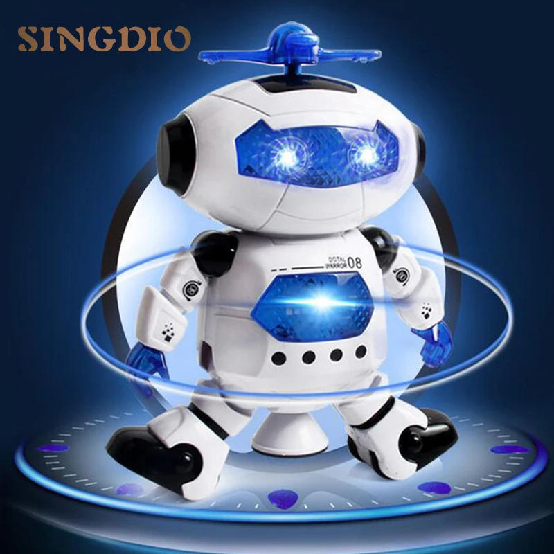 Новый стиль электронные космонавты танцующие роботы гибкие с музыкой и