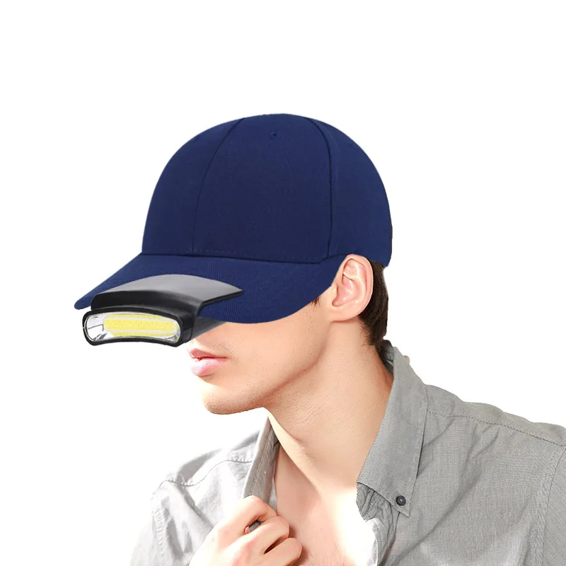 

Cap Hat Light LED Headlamp Rotatable Ball Cap Visor Hands Free for Hunting Camping Fishing ZJ55
