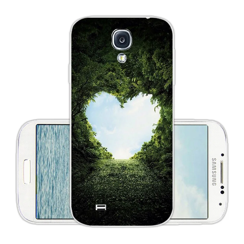 Для Samsung Galaxy S4 Мягкая силиконовая задняя прозрачная синяя крышка 5 0 дюйма для i9500