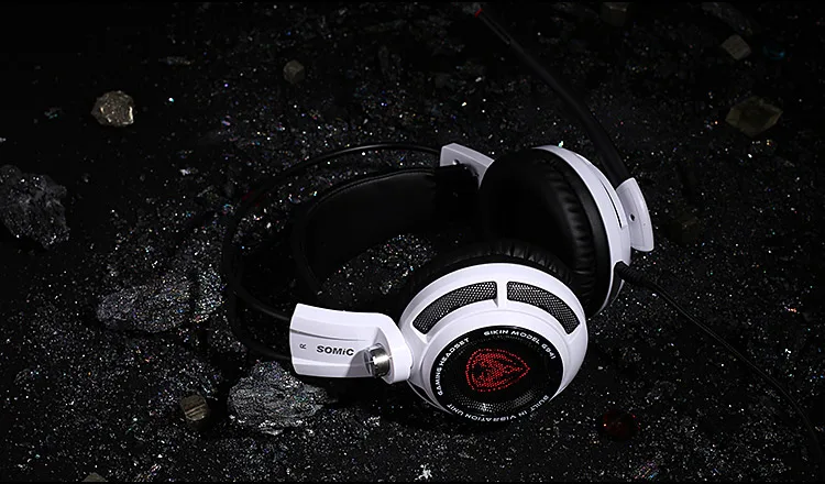 Somic G941 игровая гарнитура 7,1 Наушники с Виртуальным объемным звуком с микрофоном стерео наушники вибрируют для ПК компьютера ноутбука